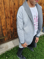 Ebook / Schnittmuster lillesol basics No.70 LongCardigan mit Schalkragen *mit Video-Nähanleitung*