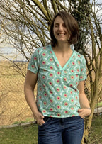 Ebook / Schnittmuster lillesol women No.53 Shirt mit Knopfleiste *mit Video Nähanleitung*