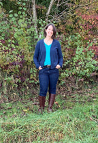 Designbeispiel: lillesol women No.59 Basic-Strickjacke