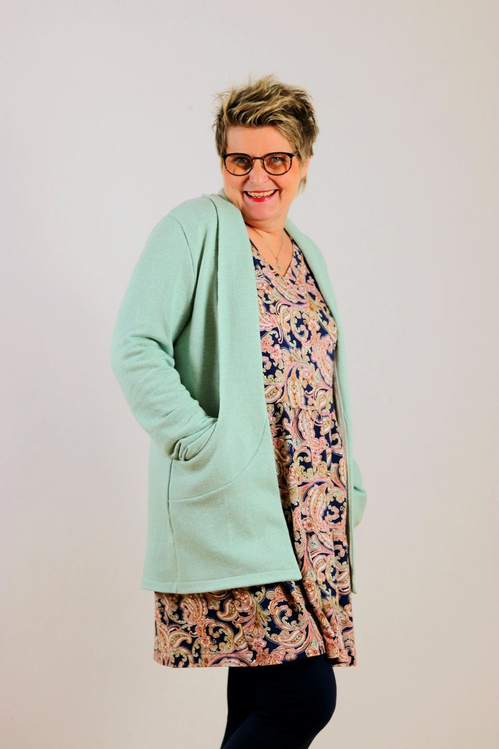 Ebook / Schnittmuster lillesol women No.52 Frühlings-Cardigan *mit Video Nähanleitung*