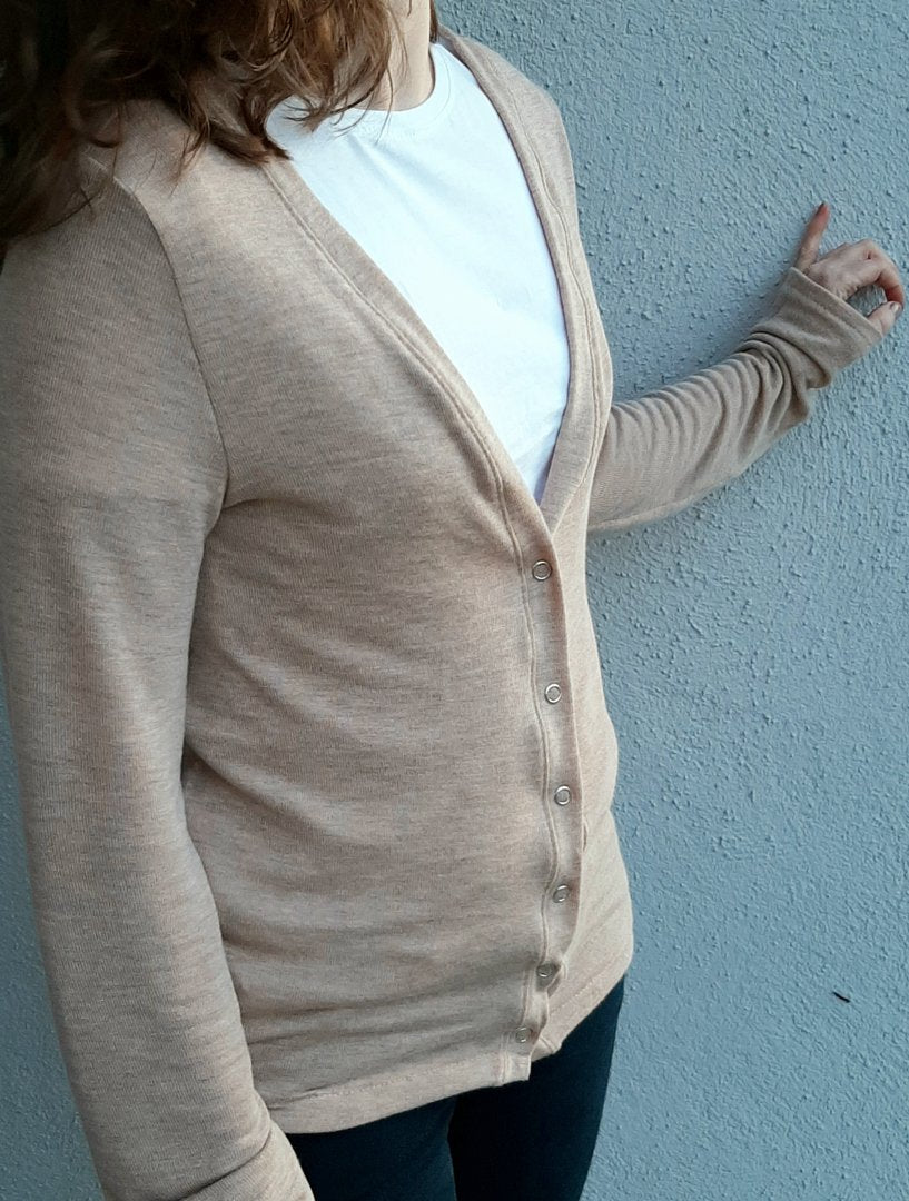 Designbeispiel: lillesol women No.59 Basic-Strickjacke