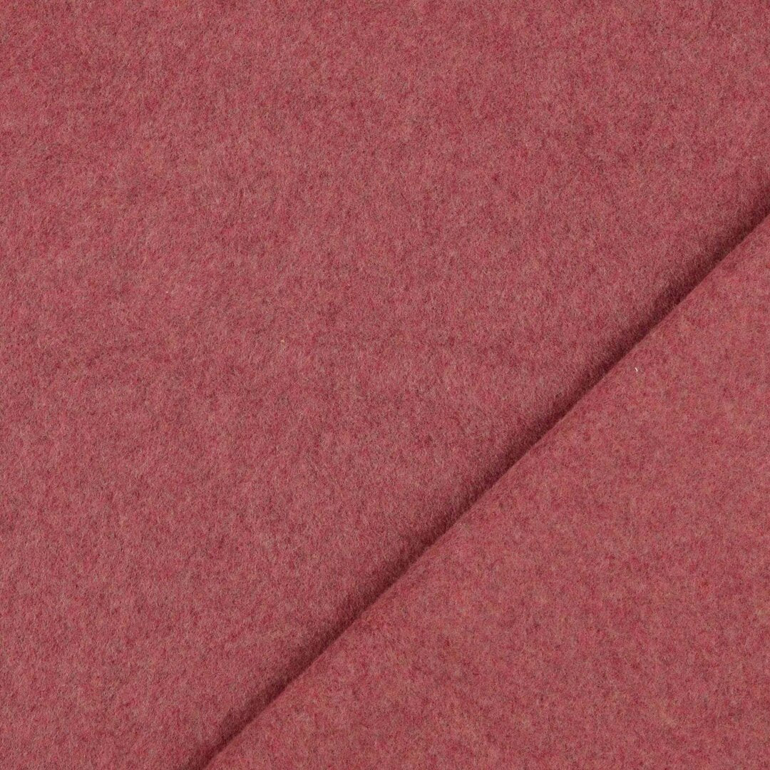 Organic Fleece - bordeauxrot meliert