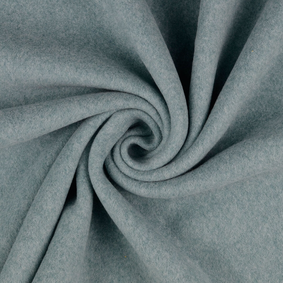 Organic Fleece - mintgrün meliert