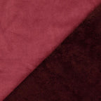 Lederimitat mit Fleece - weinrot