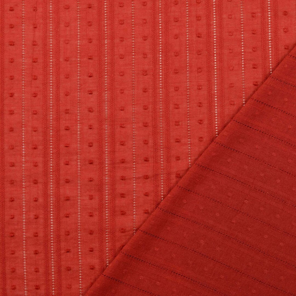 Baumwoll-Voile Dobby - ziegelrot