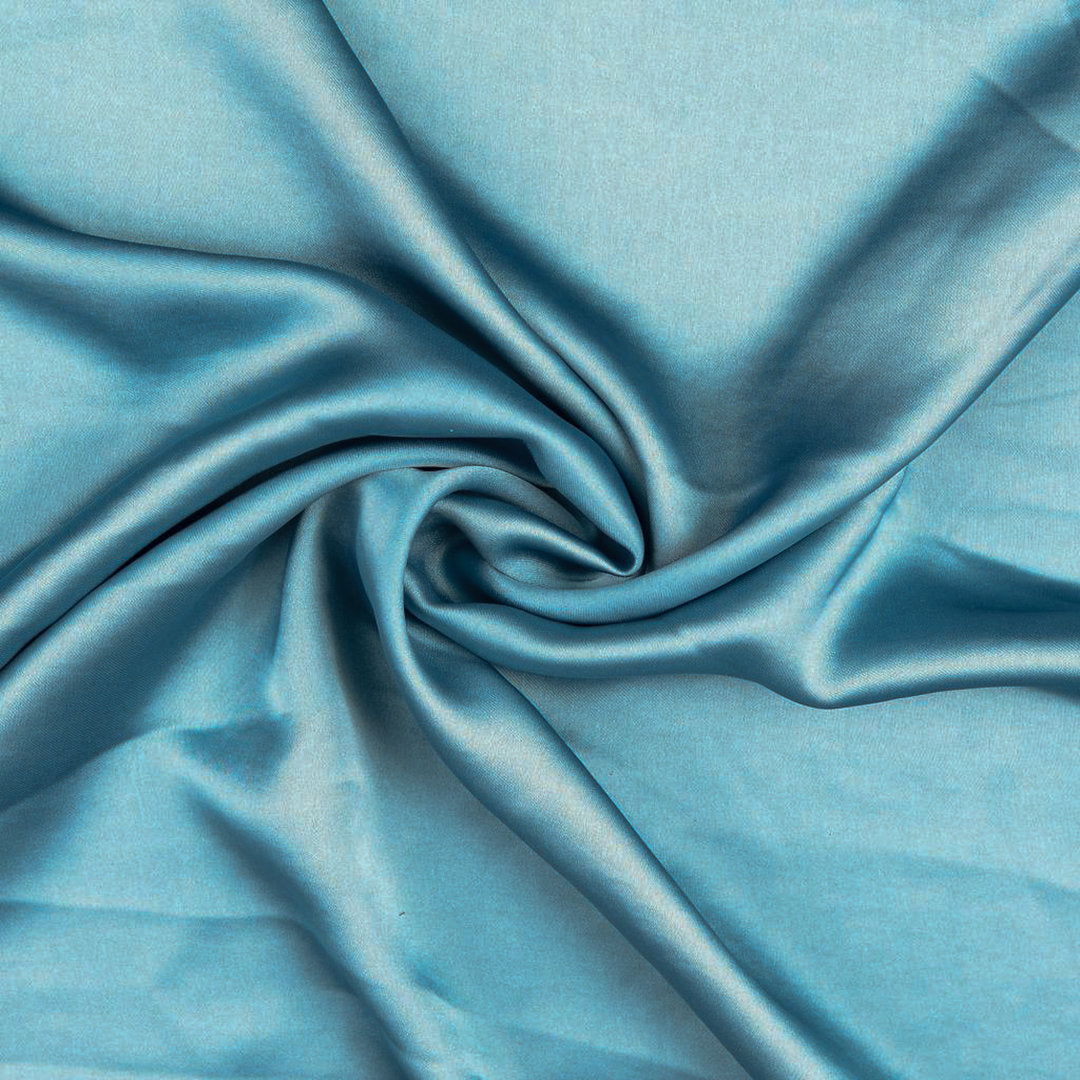 Satin uni - taubenblau