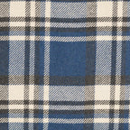 Mantelkaro mit Plüschabseite - blau *Videovorstellung*