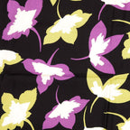 Viskose Twill Leaves - lindgrün/malve *Videovorstellung*