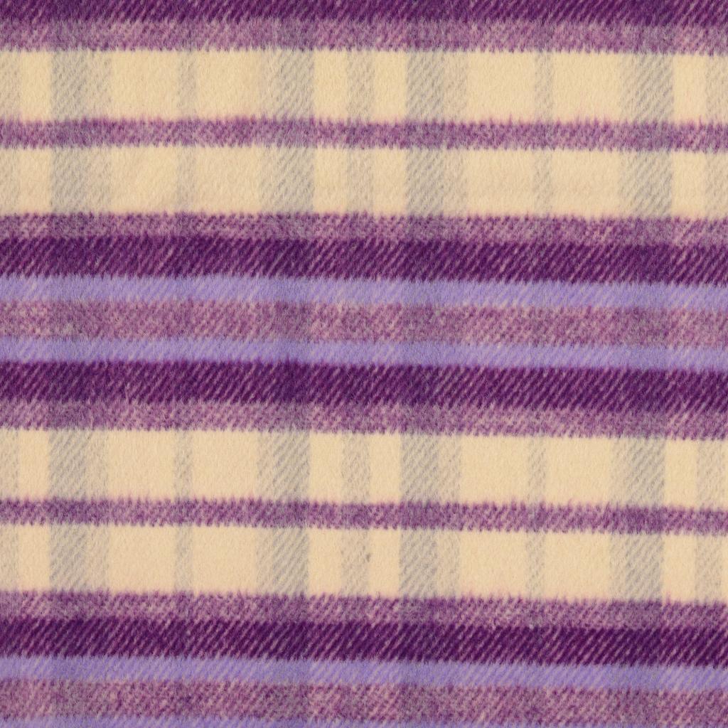 Mantelflausch Karo klein - purple *Videovorstellung*