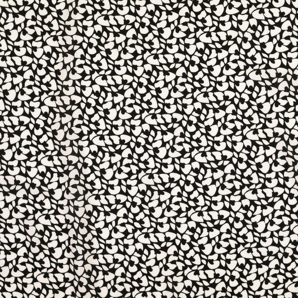 Viskose Popeline Blütenblätter - schwarz *Videovorstellung*