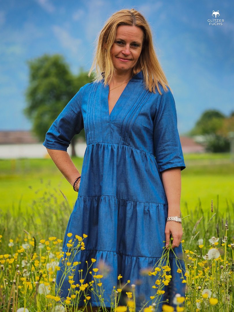 Ebook / Schnittmuster lillesol women No.64 Biesen-Kleid "Laurelia" *mit Video Nähanleitung