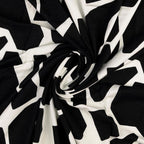 Viskosejersey Black&White - Giraffe *Videovorstellung*