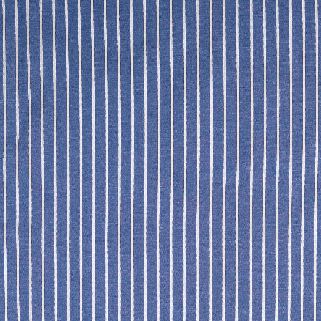 Baumwolle Streifen - blau/weiß - Reststück 2M