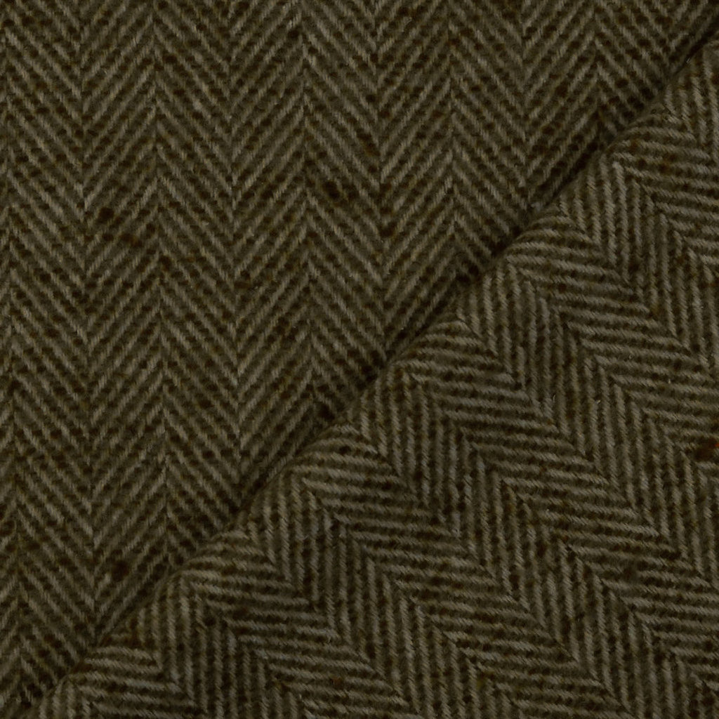 Manteltweed Fischgrät - oliv *Videovorstellung*