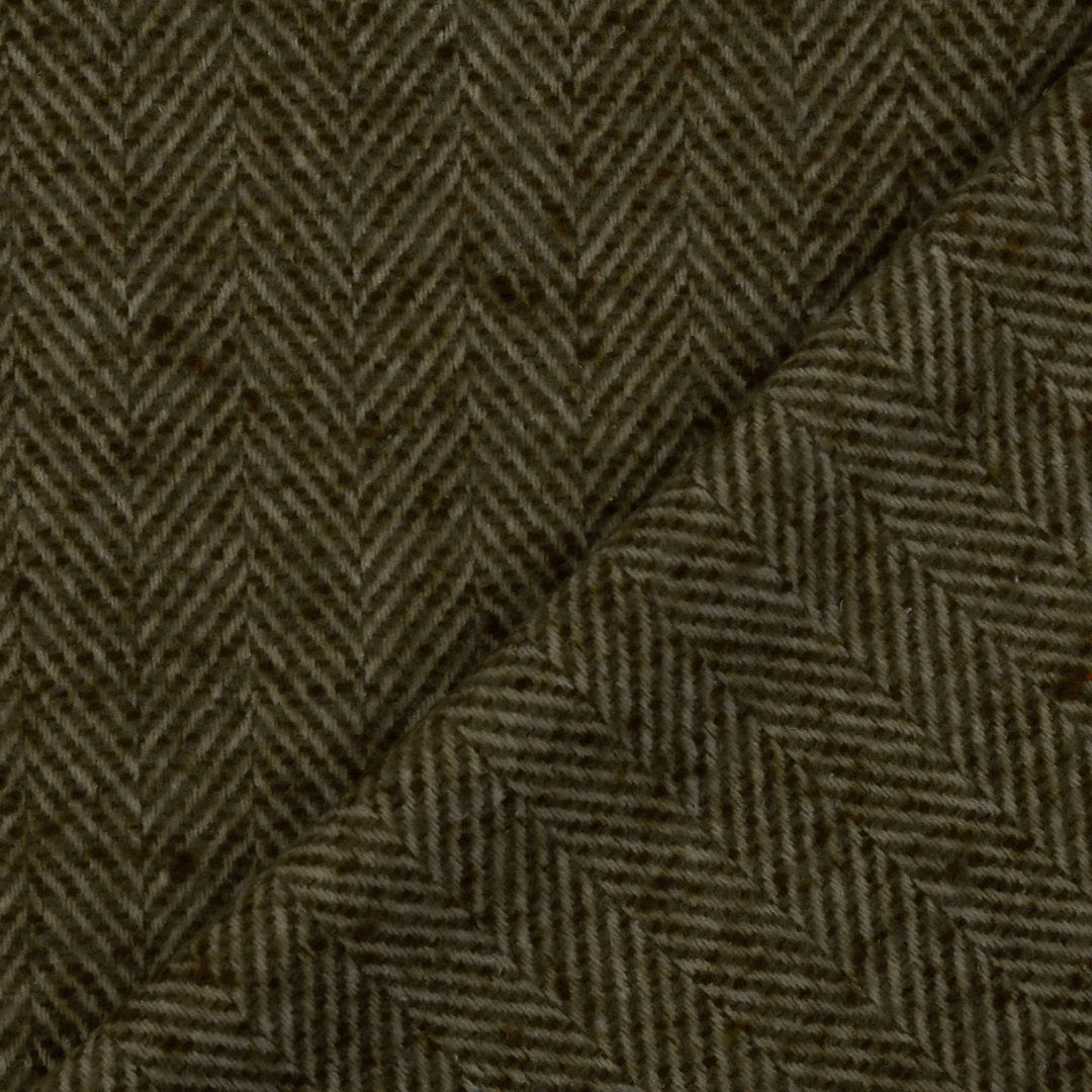 Manteltweed Fischgrät - oliv *Videovorstellung*