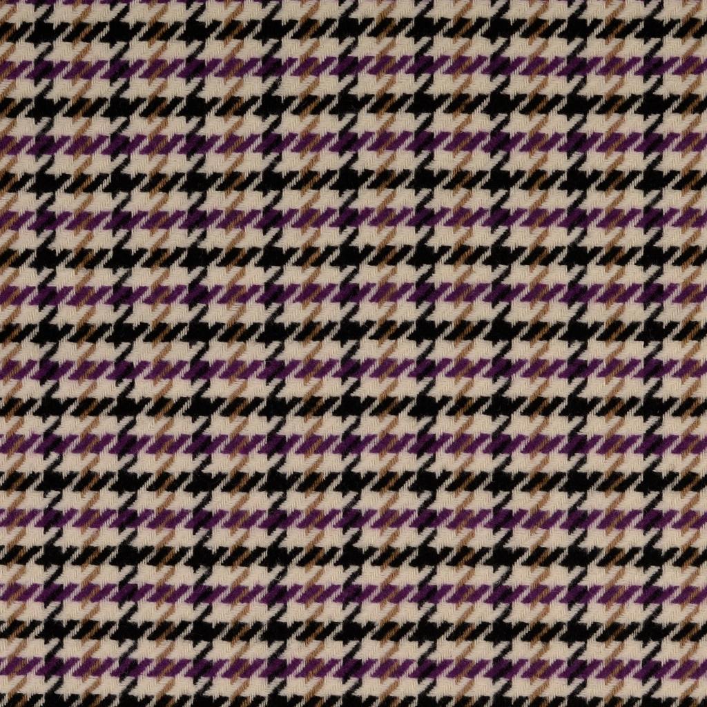 Manteltweed Hahnentritt - violett *Videovorstellung*