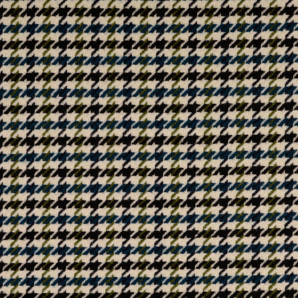 Manteltweed Hahnentritt - petrol *Videovorstellung*