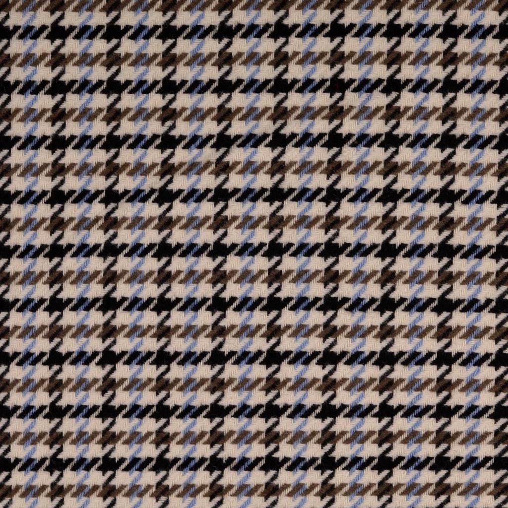 Manteltweed Hahnentritt - hellblau *Videovorstellung*