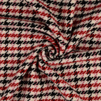 Manteltweed Hahnentritt - rot *Videovorstellung*