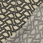 Viskose Twill "wavelines" - offwhite *Videovorstellung*
