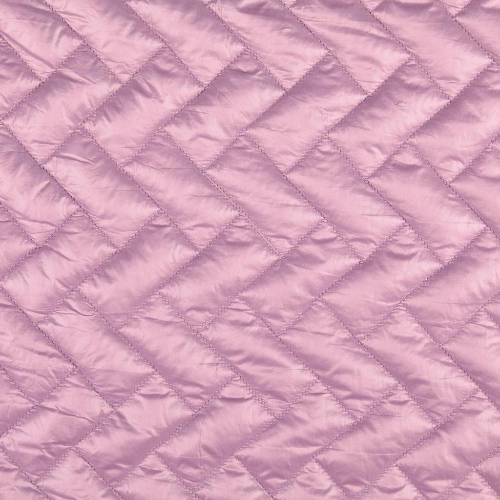Wattierter Steppstoff Rechteck-Geflecht - mauve *Videovorstellung*