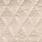 Wattierter Steppstoff Folie "Minikaros" - offwhite *Videovorstellung*