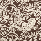 Baumwoll Voile "Palms" - dunkelbraun