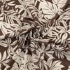 Baumwoll Voile "Palms" - dunkelbraun