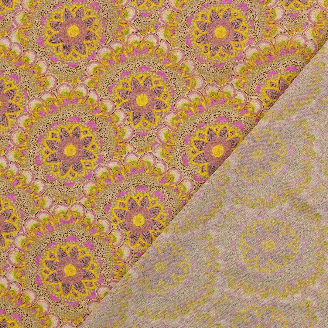 Viskosegemisch Mandala klein - braun *Videovorstellung*