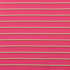 Viskose Feinripp Jersey Streifen - rosa - reststück 1,6M