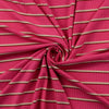 Viskose Feinripp Jersey Streifen - rosa - reststück 1,6M