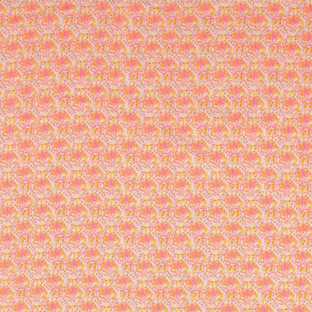 Baumwolle "Vintage" Blumen - orange *Videovorstellung*