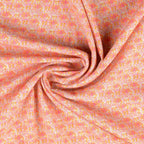 Baumwolle "Vintage" Blumen - orange *Videovorstellung*