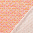 Baumwolle "Vintage" Blumen - orange *Videovorstellung*