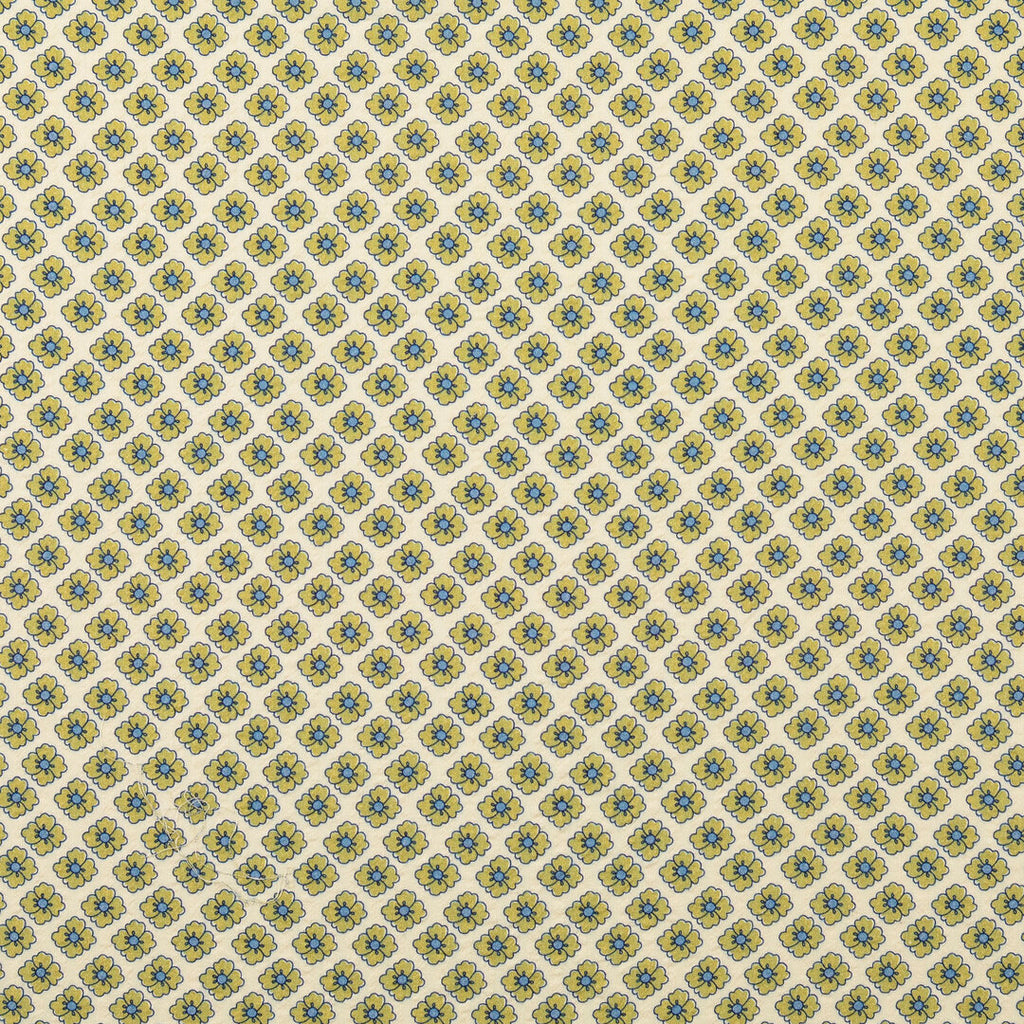 Baumwoll-Seersucker - vintage Blüten oliv