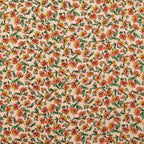 Viskose Satin Twill "floral" - Blümchen lachs