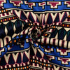 Viskose Satin "aztekisch" - royalblau