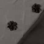 Chiffon 3D Blüten - schwarz