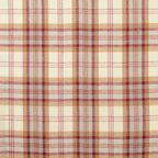 Baumwoll-Flanell Karo - sand/bordeaux