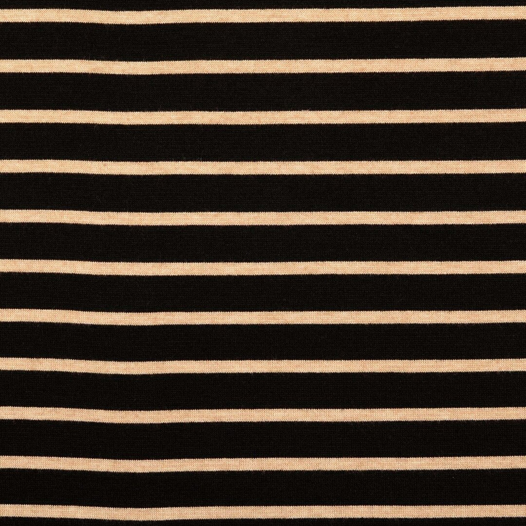 Strick Jacquard Streifen - schwarz