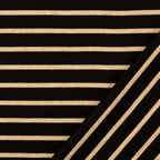 Strick Jacquard Streifen - schwarz