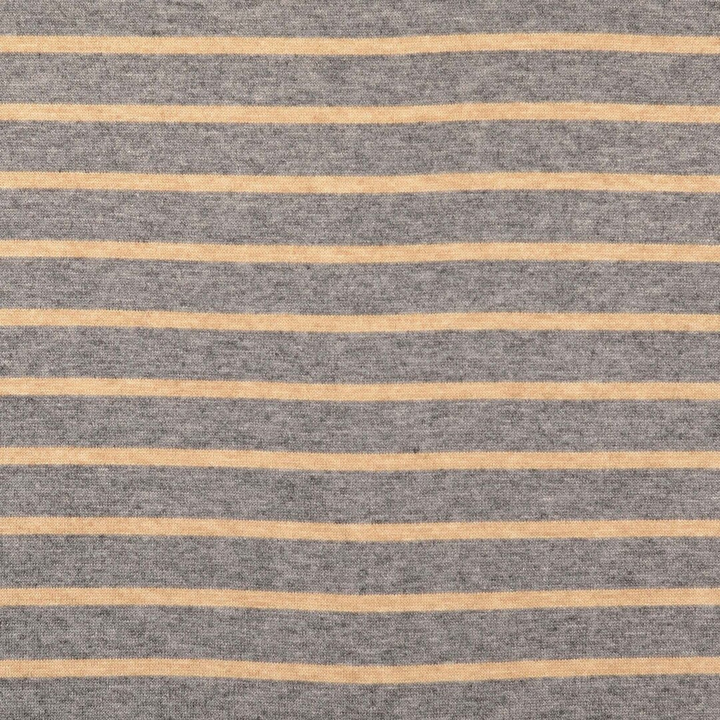 Strick Jacquard Streifen - grau