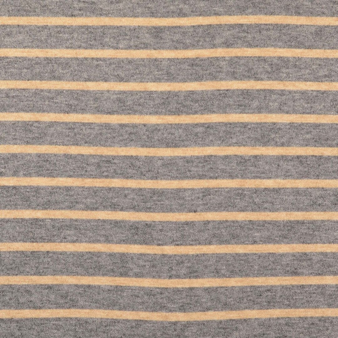 Strick Jacquard Streifen - grau