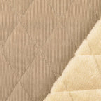 Cordstepper mit Plüschabseite - sand