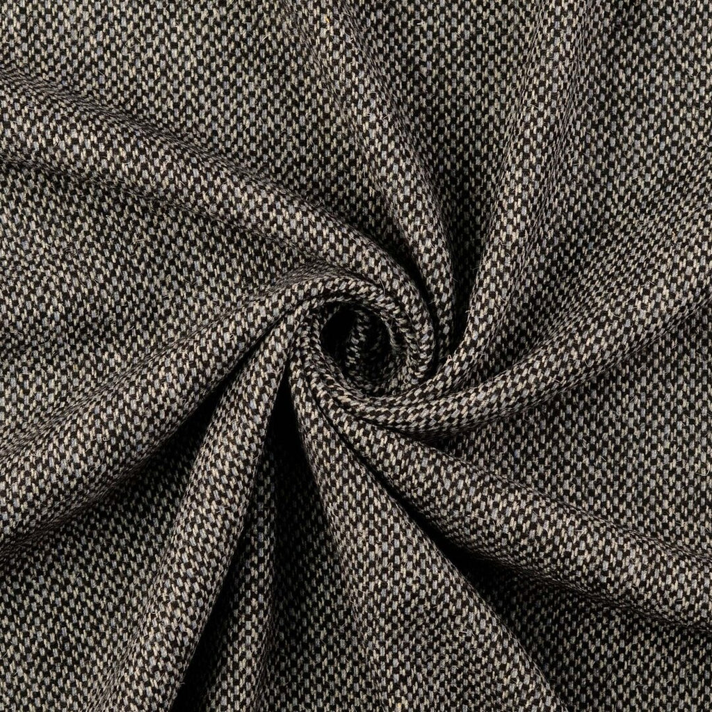 Manteltweed - schwarzgrau