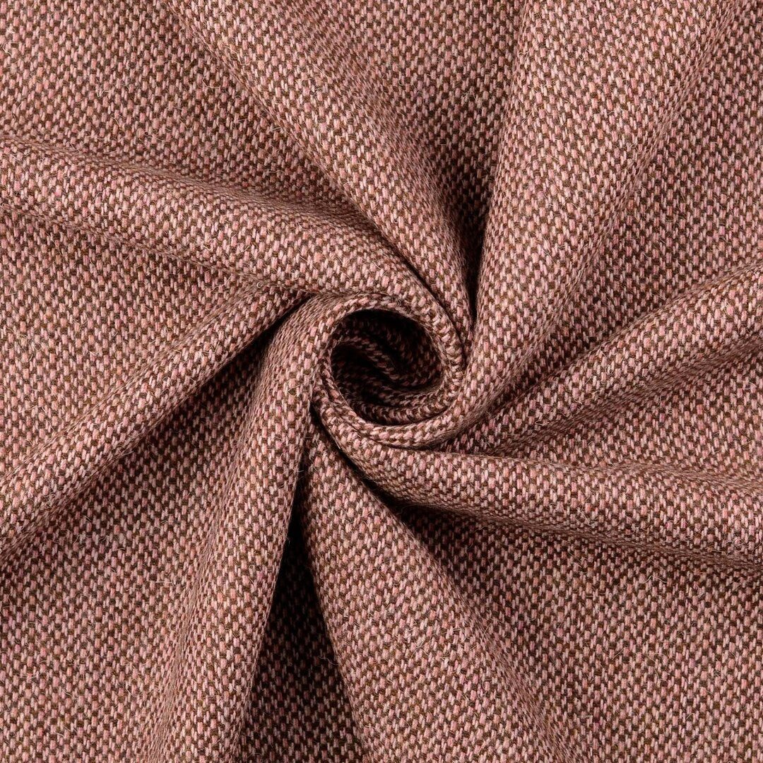 Manteltweed - rosabraun