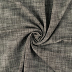 Baumwoll Popeline "Tweed" - schwarz