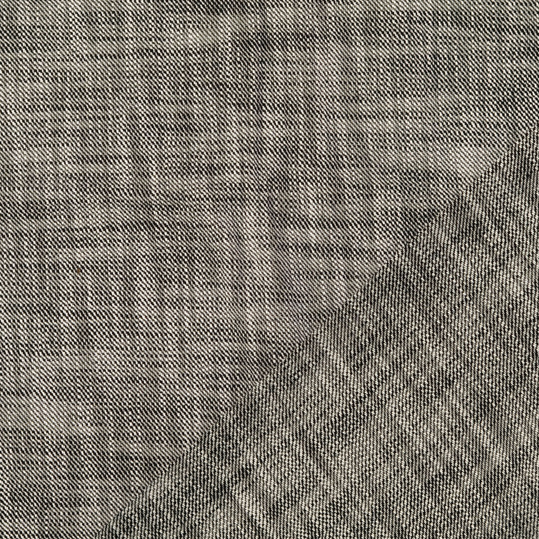Baumwoll Popeline "Tweed" - schwarz