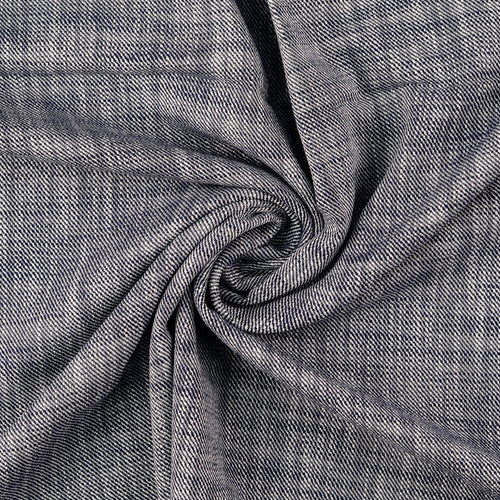 Baumwoll Popeline "Tweed" - navy