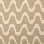 Viskose Satin Wellen - graubeige